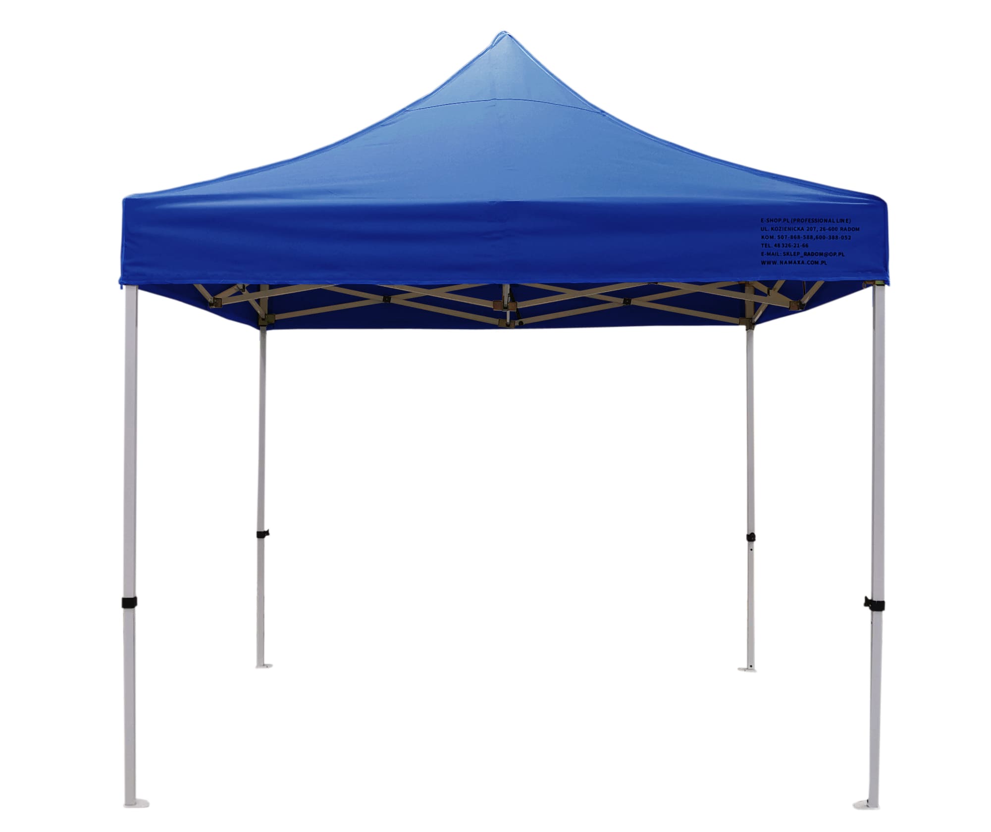 Premium popup tält 3 x 3m med 4 x 4 cm ben, robust handelstält, Namaxa