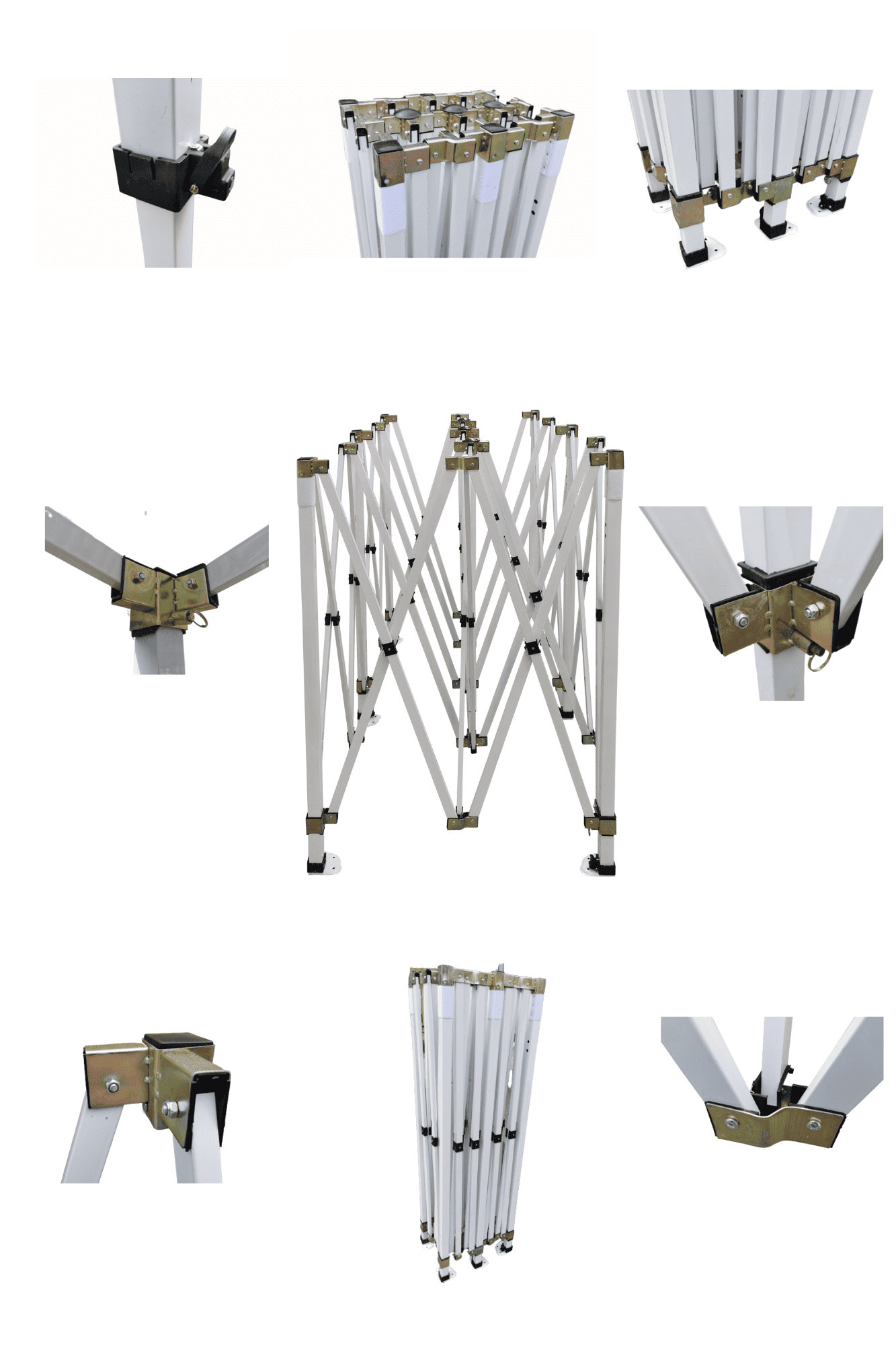 Premium popup tält 3 x 3m med 4 x 4 cm ben, robust handelstält, Namaxa