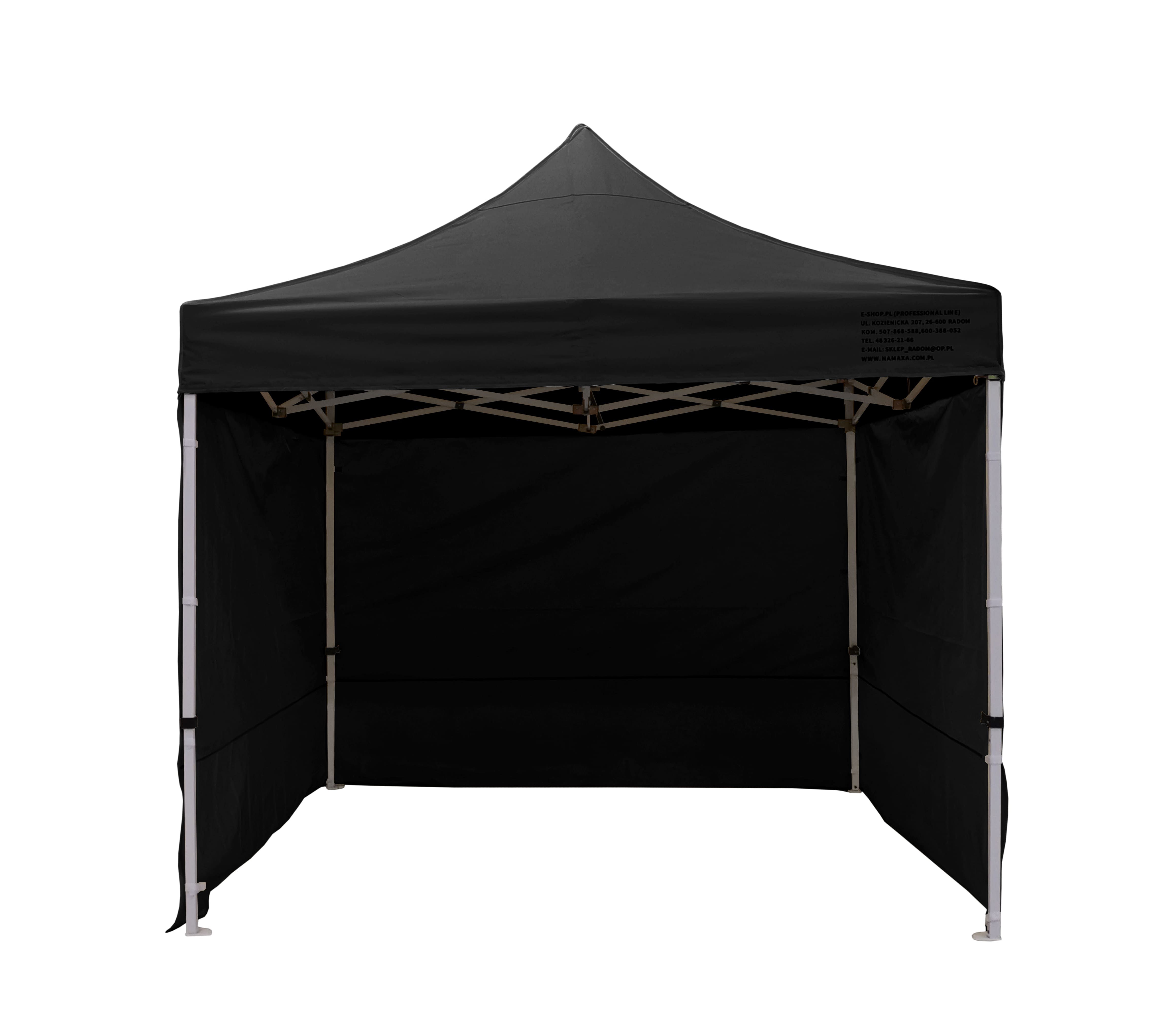 Premium popup tält 3 x 3m med 4 x 4 cm ben, robust handelstält, Namaxa