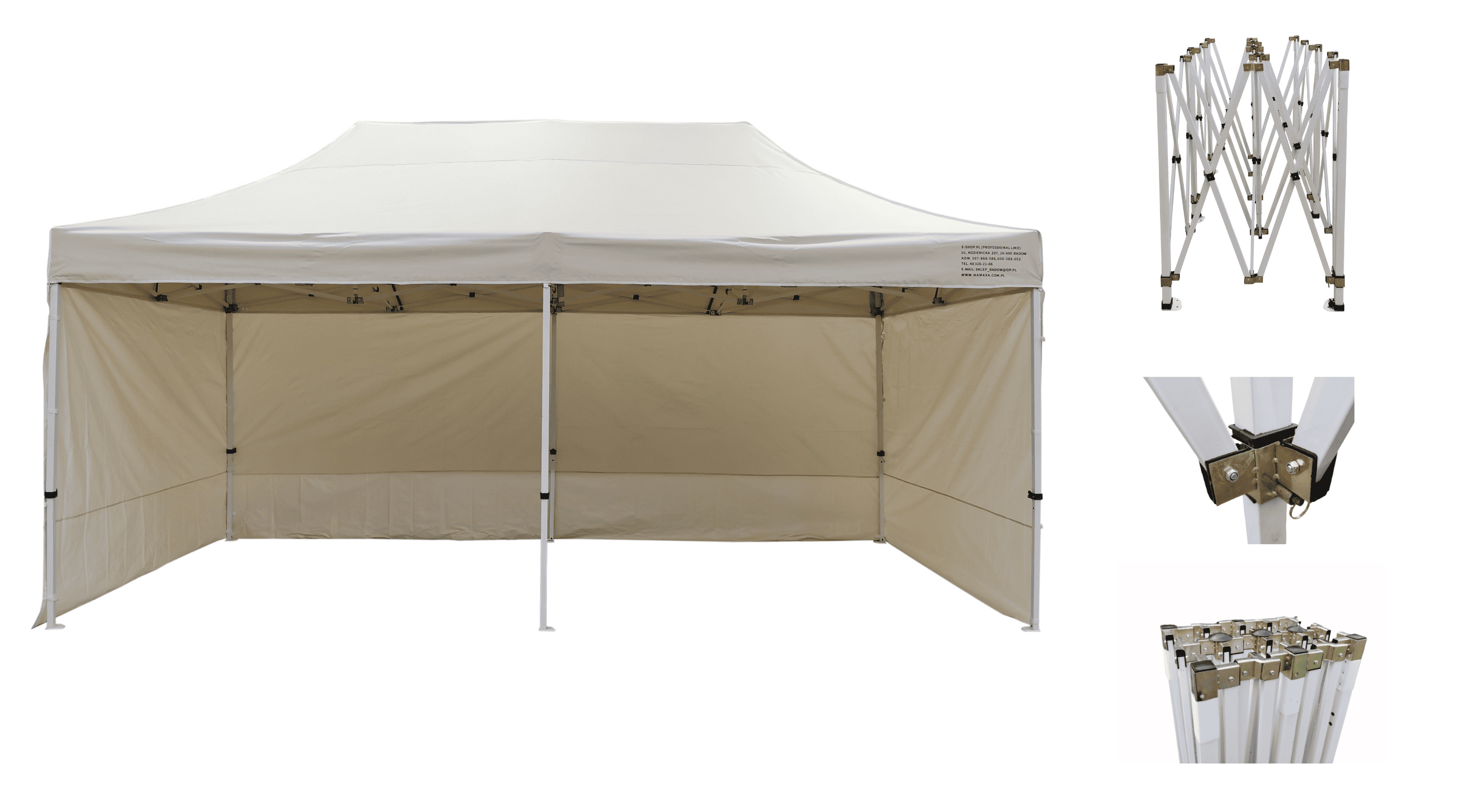 Premium Heavy-Duty 3 x 6m, 4 x 4 cm legs, Namaxa