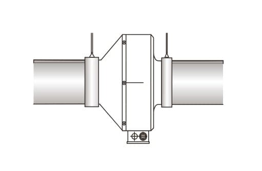 Cirkulär Kanalfläkt 125 mm, 335m3/h, 335Pa, 95W, industrifläkt, Ferono