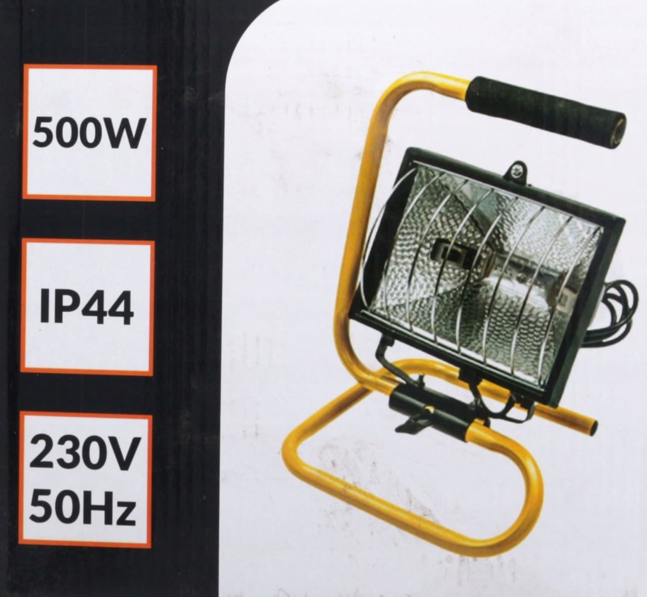 Halogenlampa 500W bärbar med handtag, UV-A strålning, screentryck, Faster Tools