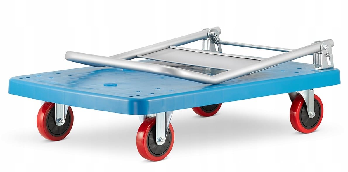 Warehouse Platform Trolley 300 kg, Polyurethane Wheels, HiGHER