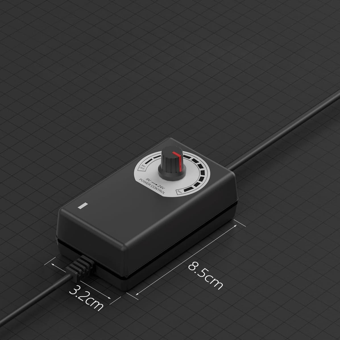 Kanalfläkt 150 mm, mycket tyst drift med hastighetsregulator