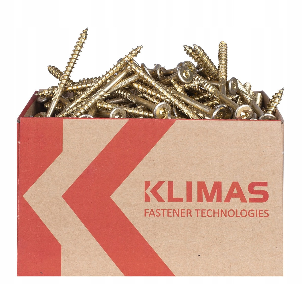 Wood Screws TORX C4 countersunk head 4 x 30 to 6 x 200, 200 to 1000st per box, Klimas