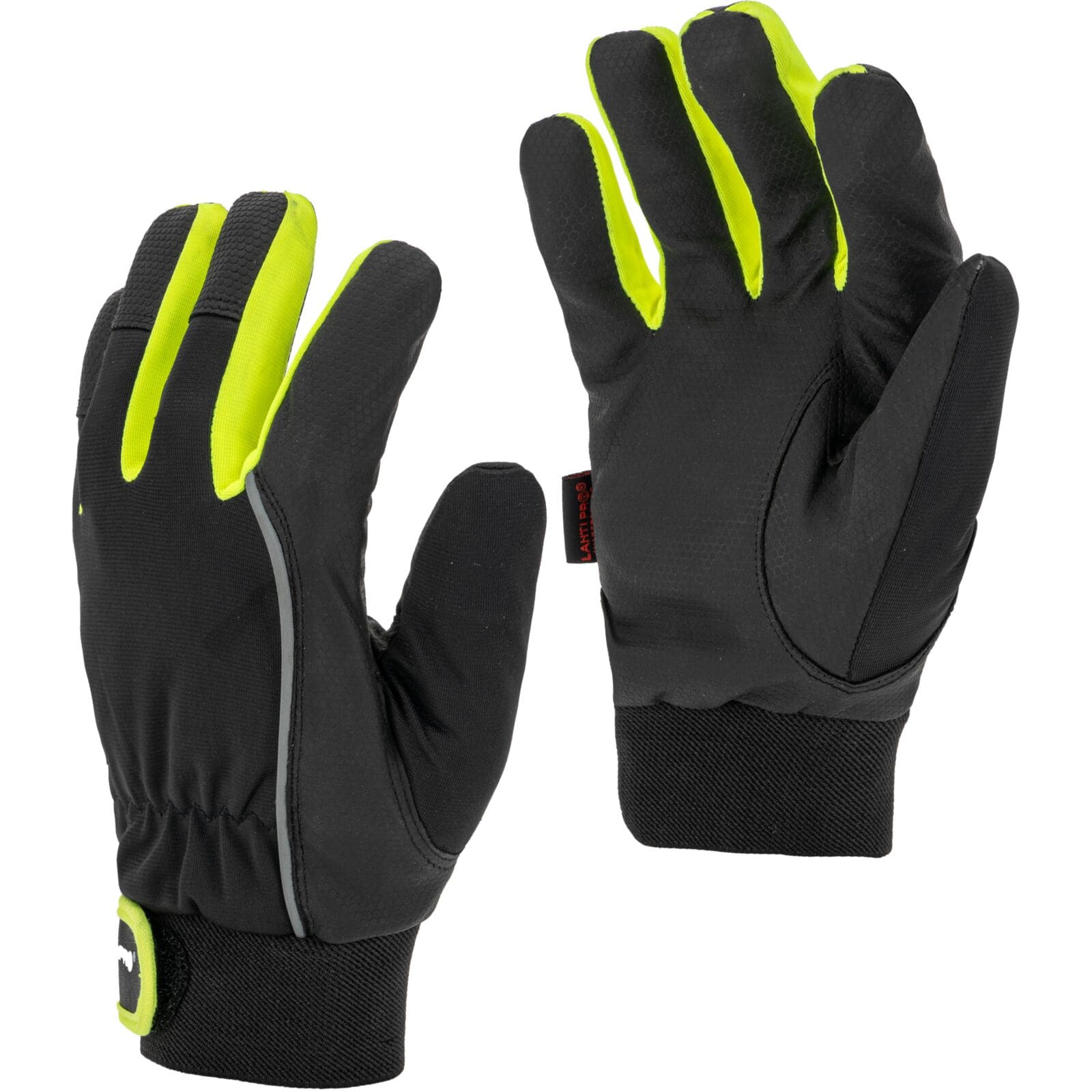 Work Gloves Insulated, Fleece, Water Resistant, Velcro, LAHTI PRO