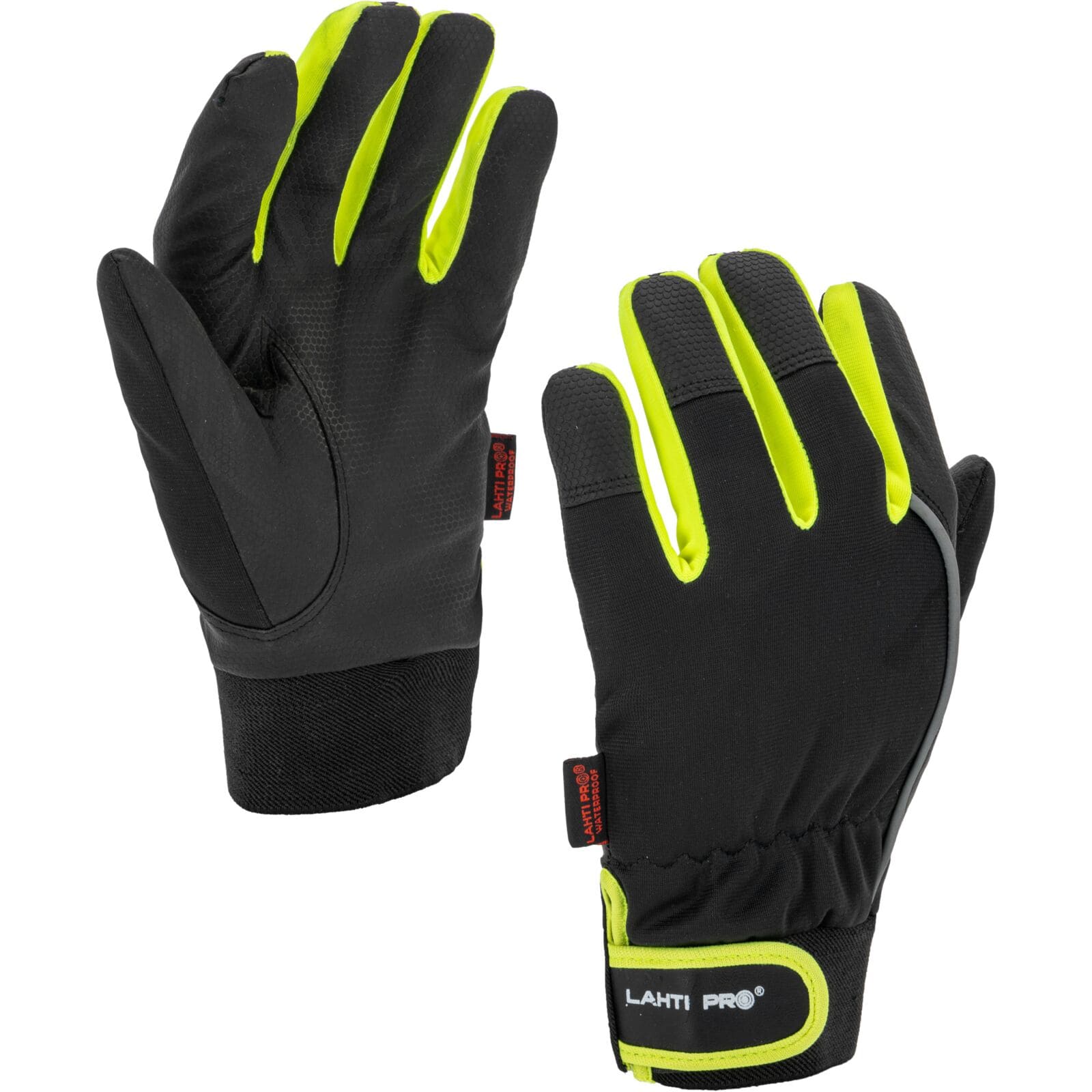 Work Gloves Insulated, Fleece, Water Resistant, Velcro, LAHTI PRO