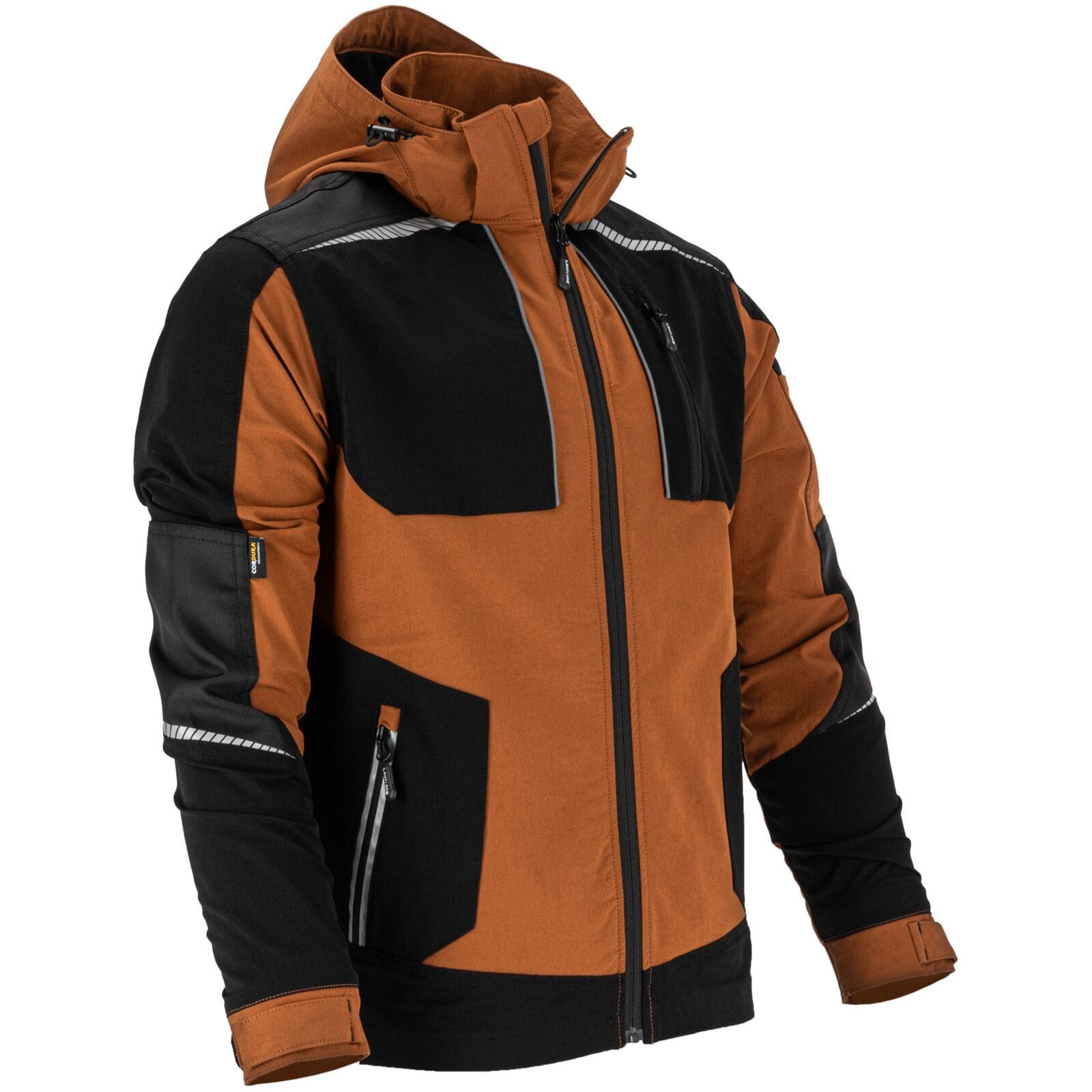 Jacket, Stretch, Slim Fit, Brown-Black, CE, LAHTI