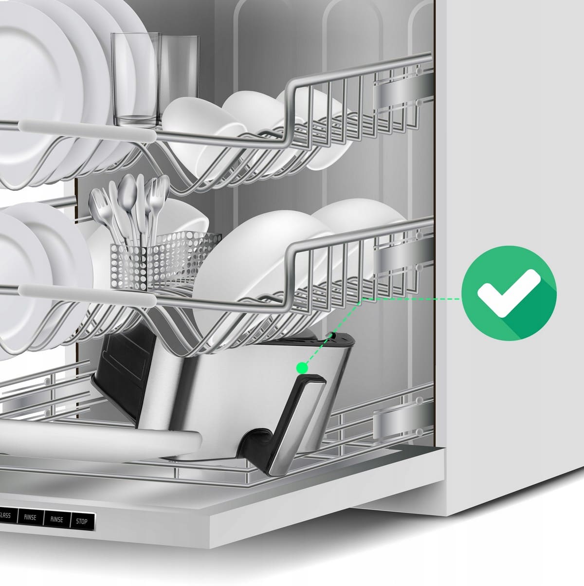 Varmluftsfritös Airfryer 8L – Hälsosam matlagning utan olja, 1800W, LCD, Lehmann Prokado