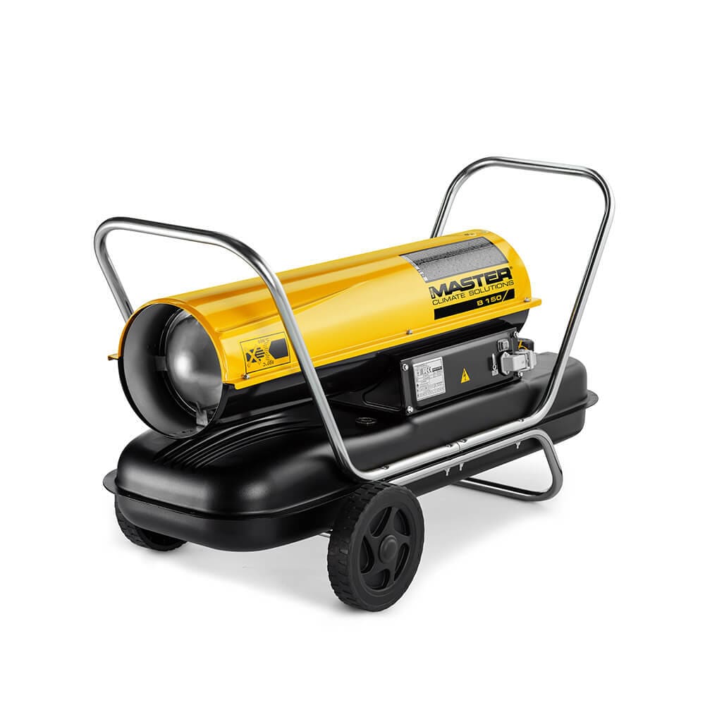 Dieselvärmare 44kW 900 m³/h 230V, Direktverkande Värmekanon med Vagn, Master