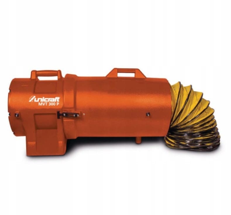 Stark Portabel Axiell Fläkt med 10 m, industrifläkt 750W 3220 m³/h, Unicraft