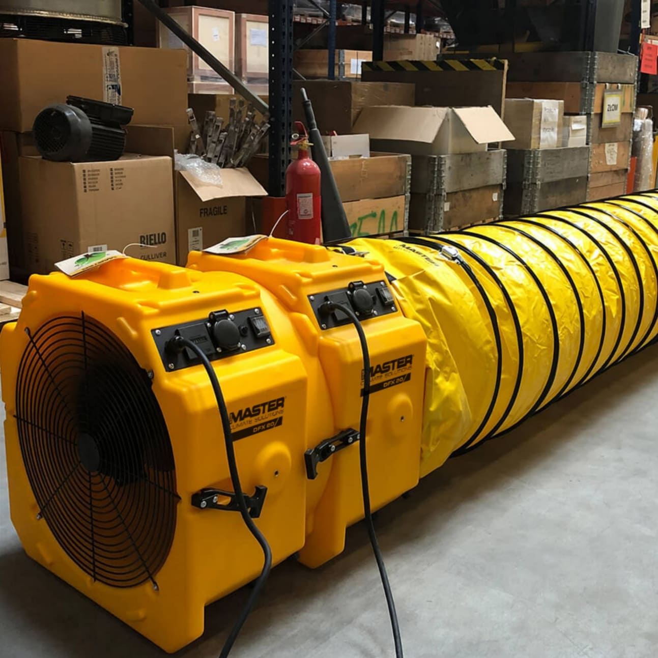 Industrial Fan Duct Model 40 cm, 6450 m³/h, 285W, IP44, Portable, Master