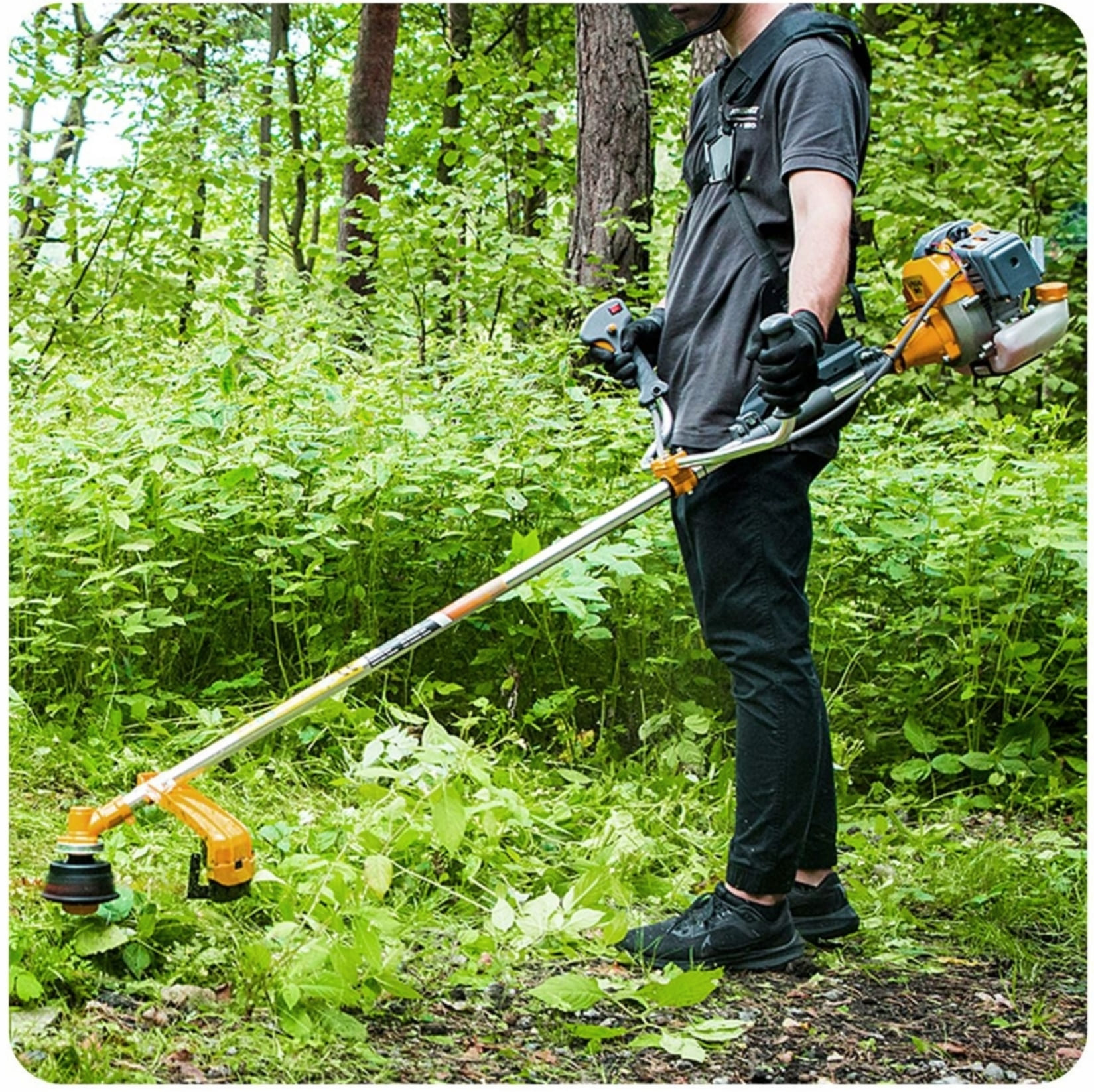 Grass Trimmer 6Hk 4.4kW 42 cm Two-Stroke Petrol Garden Trimmer, Powermat