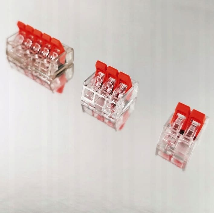 Quick-Lock Wire Connectors 76 pcs Mixed Sizes, QBA