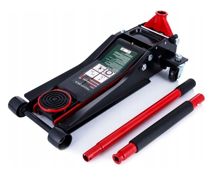 3T Hydraulic Floor Jack 75-510 mm, double cylinder, Rockforce
