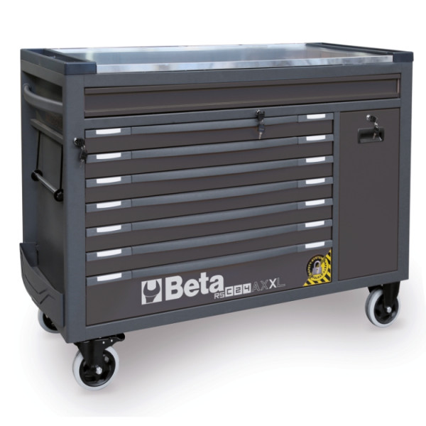 Verktygsvagn Extra Stor 8 Lådor 1100 kg Rostfri Anti-Tilt, BETA Tools