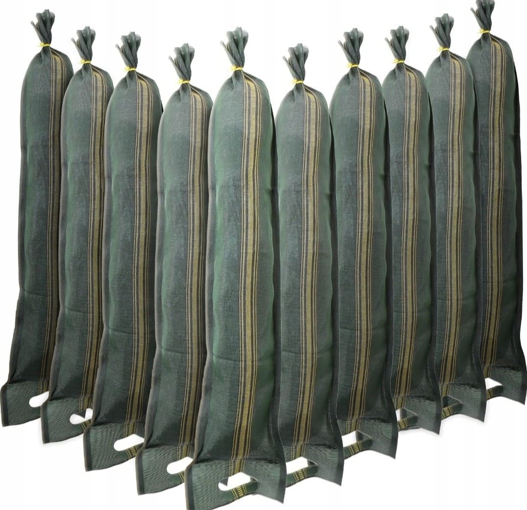 Sandbag 11 pcs, for Flood Protection 25 x 100 cm, 15 kg