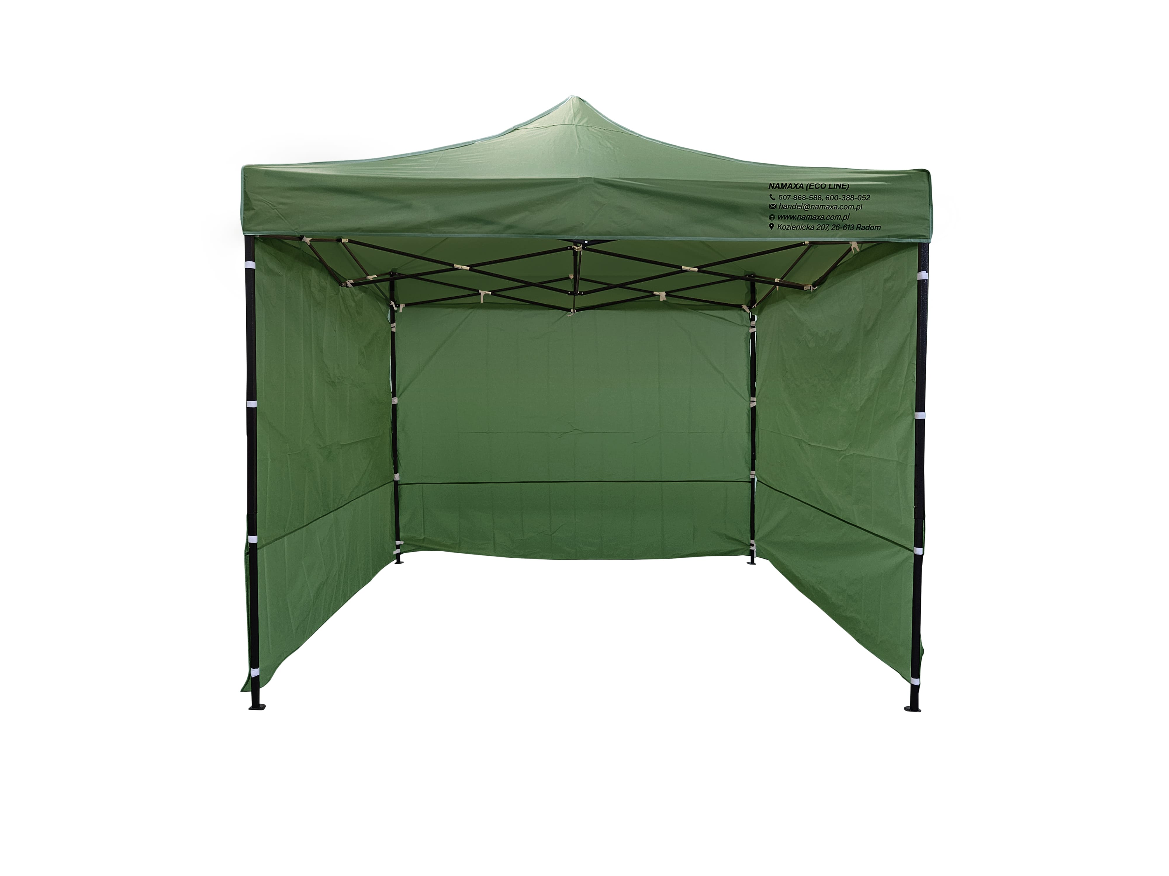 Popup Tent 3 x 3m, various colors, lightweight and stable, 3 or 4 walls, Namaxa