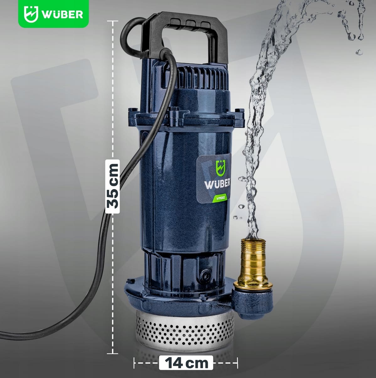 Submersible Water Pump for Dirty Water 85 l/min , 400W, Wuber
