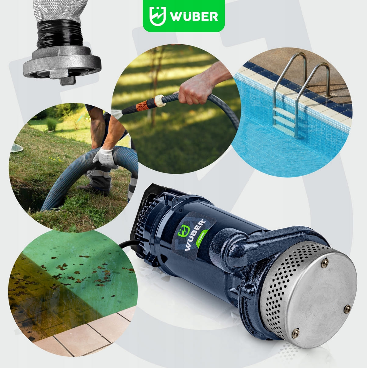 Submersible Water Pump for Dirty Water 85 l/min , 400W, Wuber