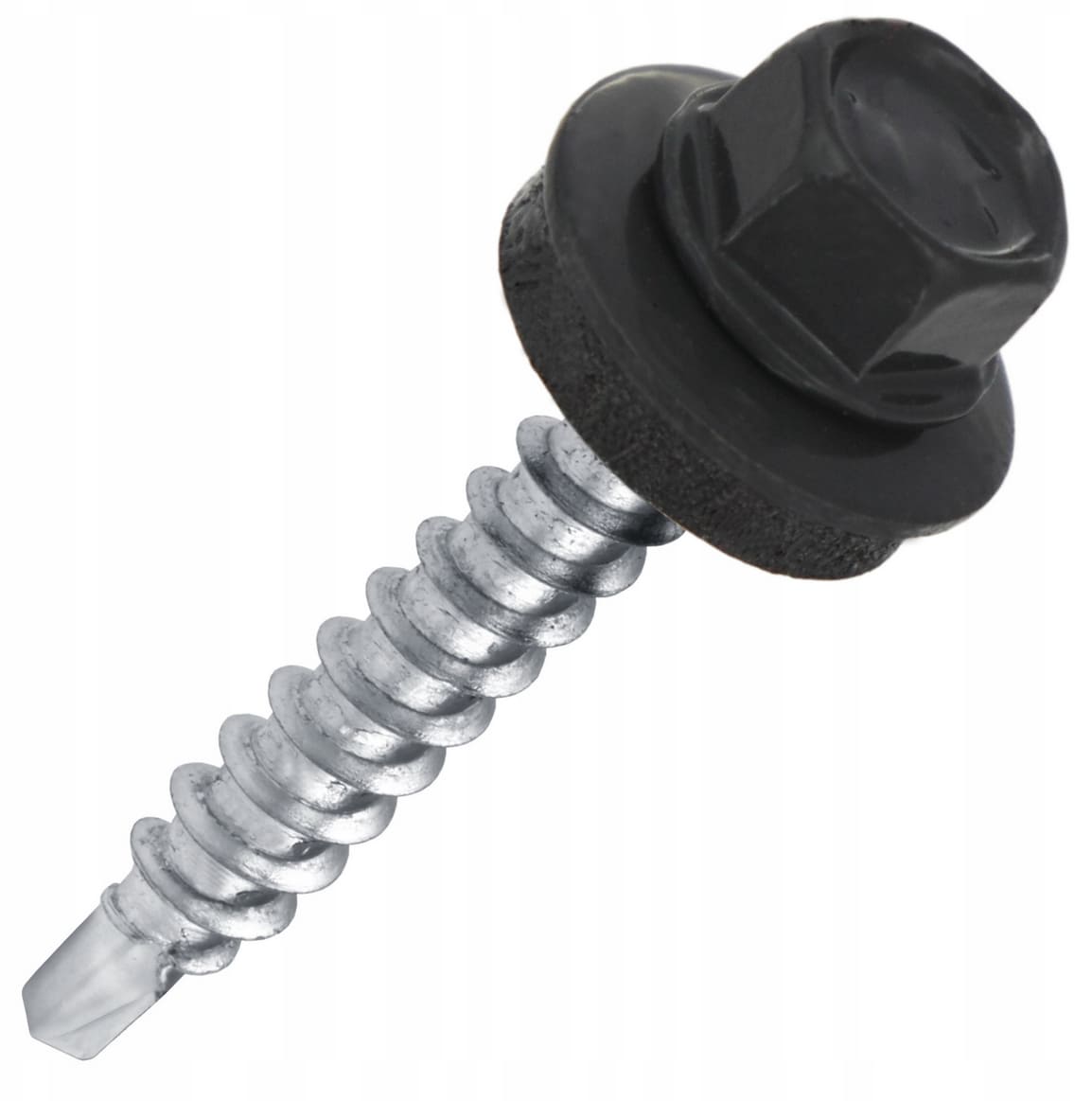 Farmersskruv 250 st självborrande med EPDM-bricka svart RAL 9005, Klimas