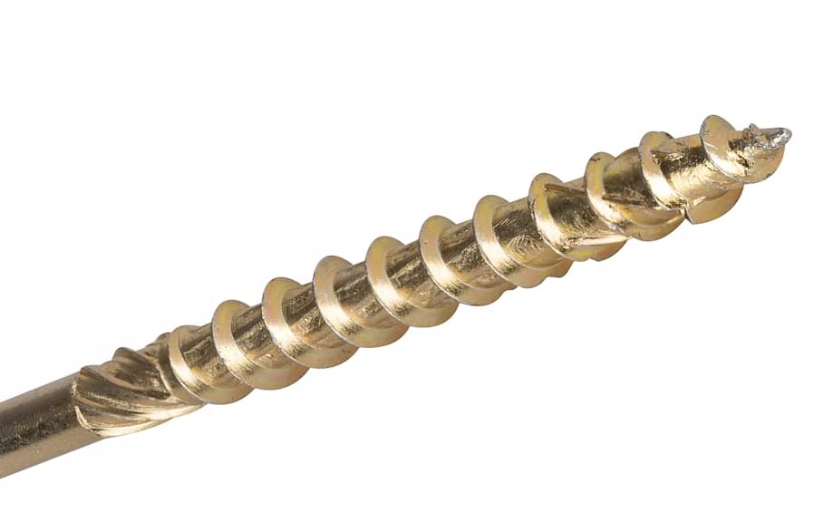 Structural timber wood screw with washer head TX, C4, yellow zinc, 4 x 30 to 6 x 200, 300 to 1000st per box, Klimas