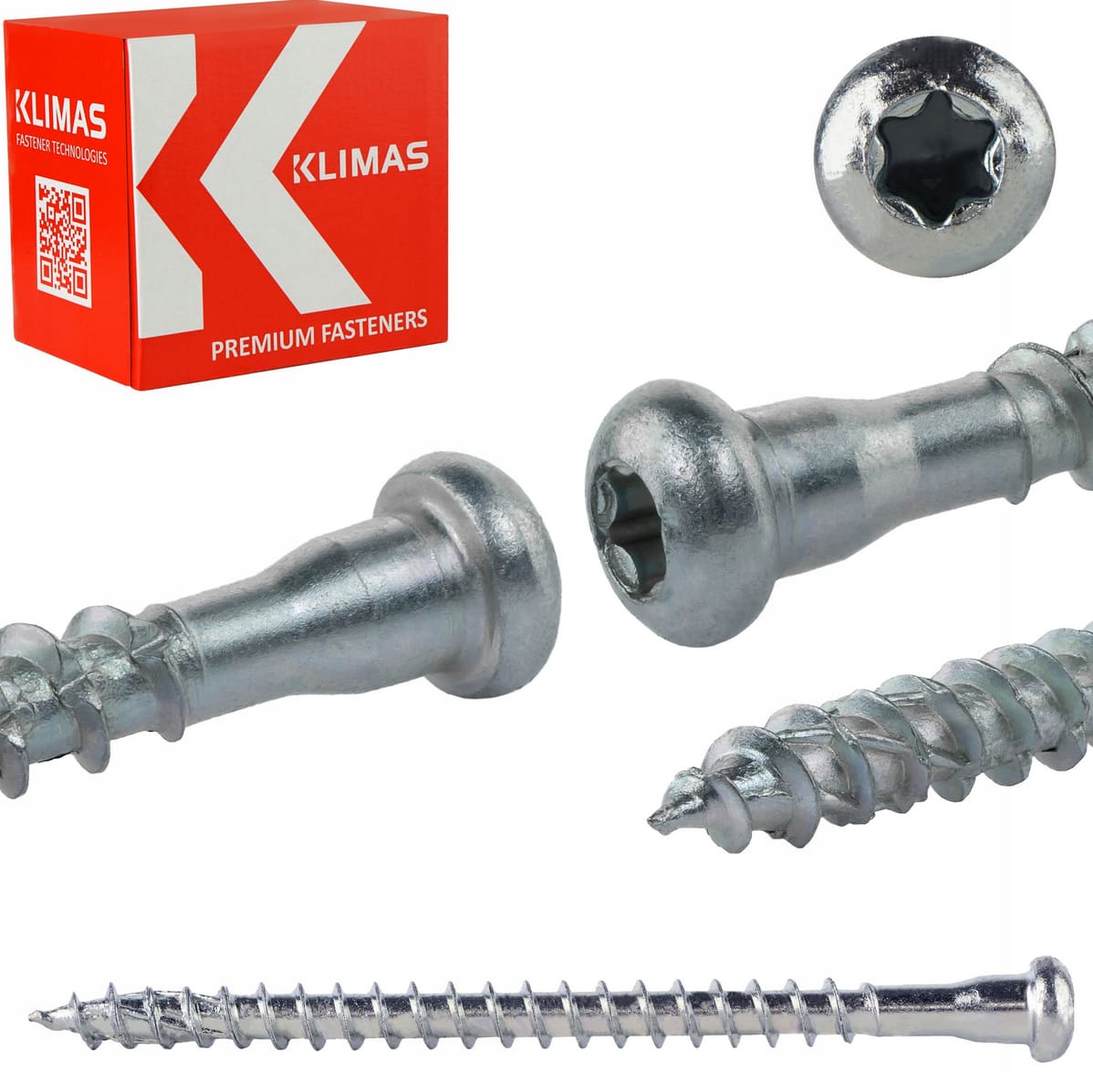 Anchor Screw TX C4, cutter tip and high clamping force, Klimas