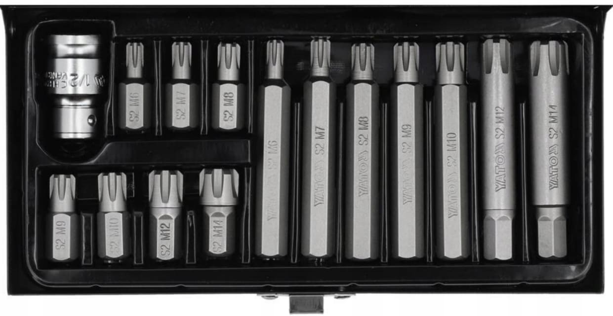 Ribe Bit set 15-Piece, YATO