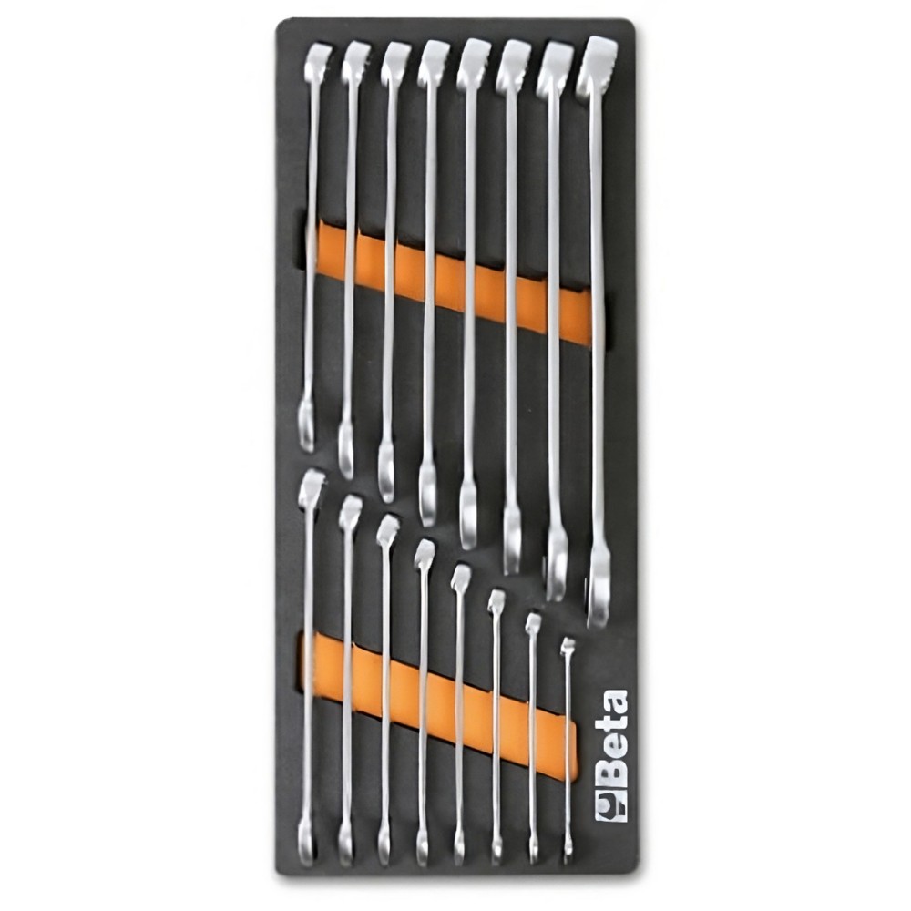 Combination Wrench set 16 Pieces 6-21 mm Foam Tray, BETA Tools