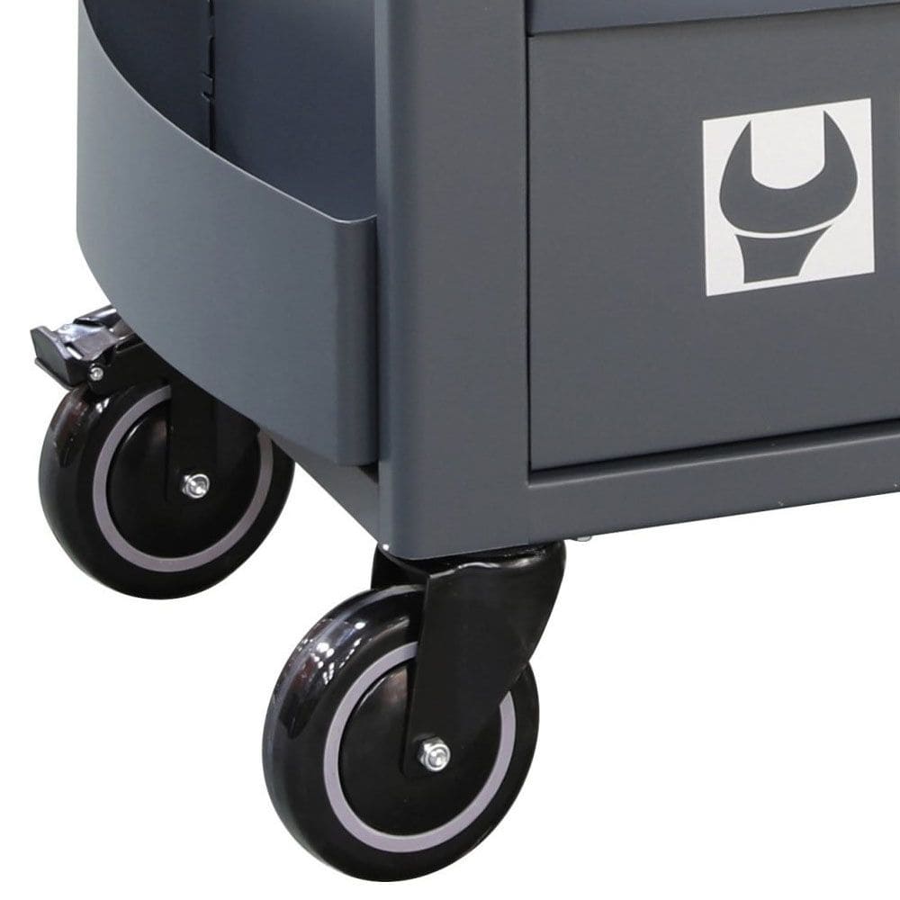 Verktygsvagn 7 Lådor 800 kg Centrallås Anti-Tilt ABS-Arbetsbänk, BETA Tools