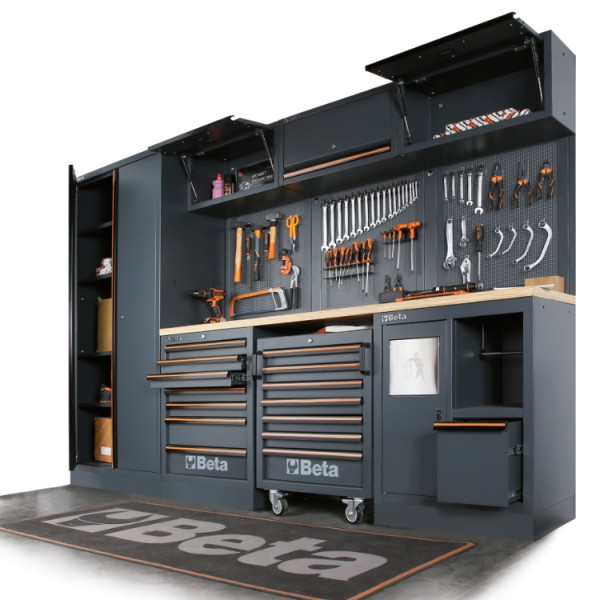 Fixed Rolling Module with 3 Drawers, Ball Bearing Guides, Central Lock, BETA Tools