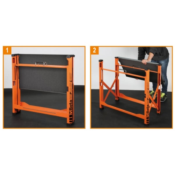 Hopfällbar arbetsbänk 800 x 500 mm | Beta Tools