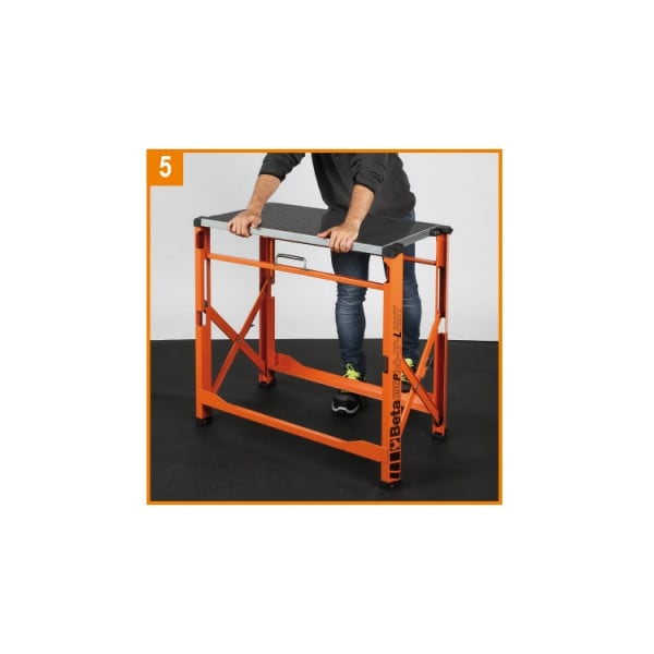 Hopfällbar arbetsbänk 800 x 500 mm | Beta Tools