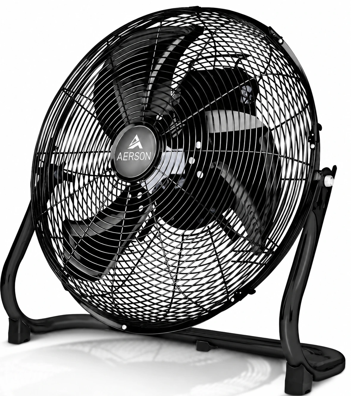 Golvfläkt 50 cm 120 W Metall – 7270 m³/h, Svart