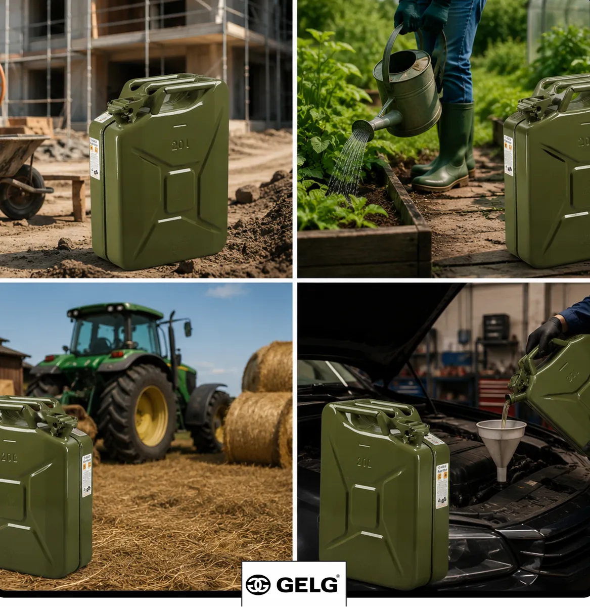 Fuel Can 20L Jerry Can Metal 0.8mm Steel