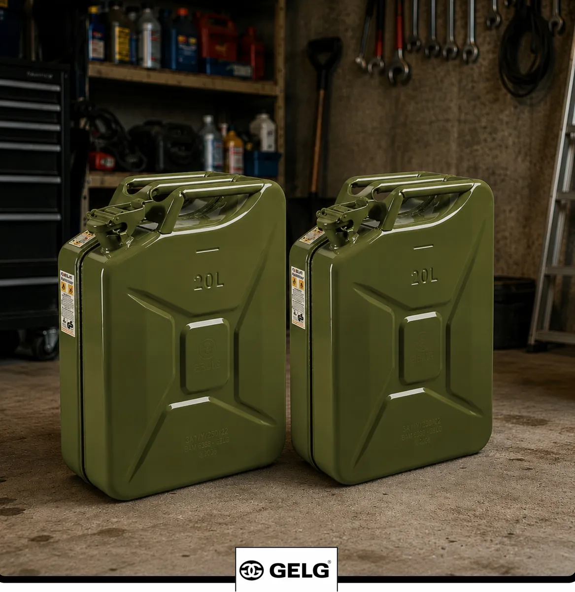 Fuel Can 20L Jerry Can Metal 0.8mm Steel
