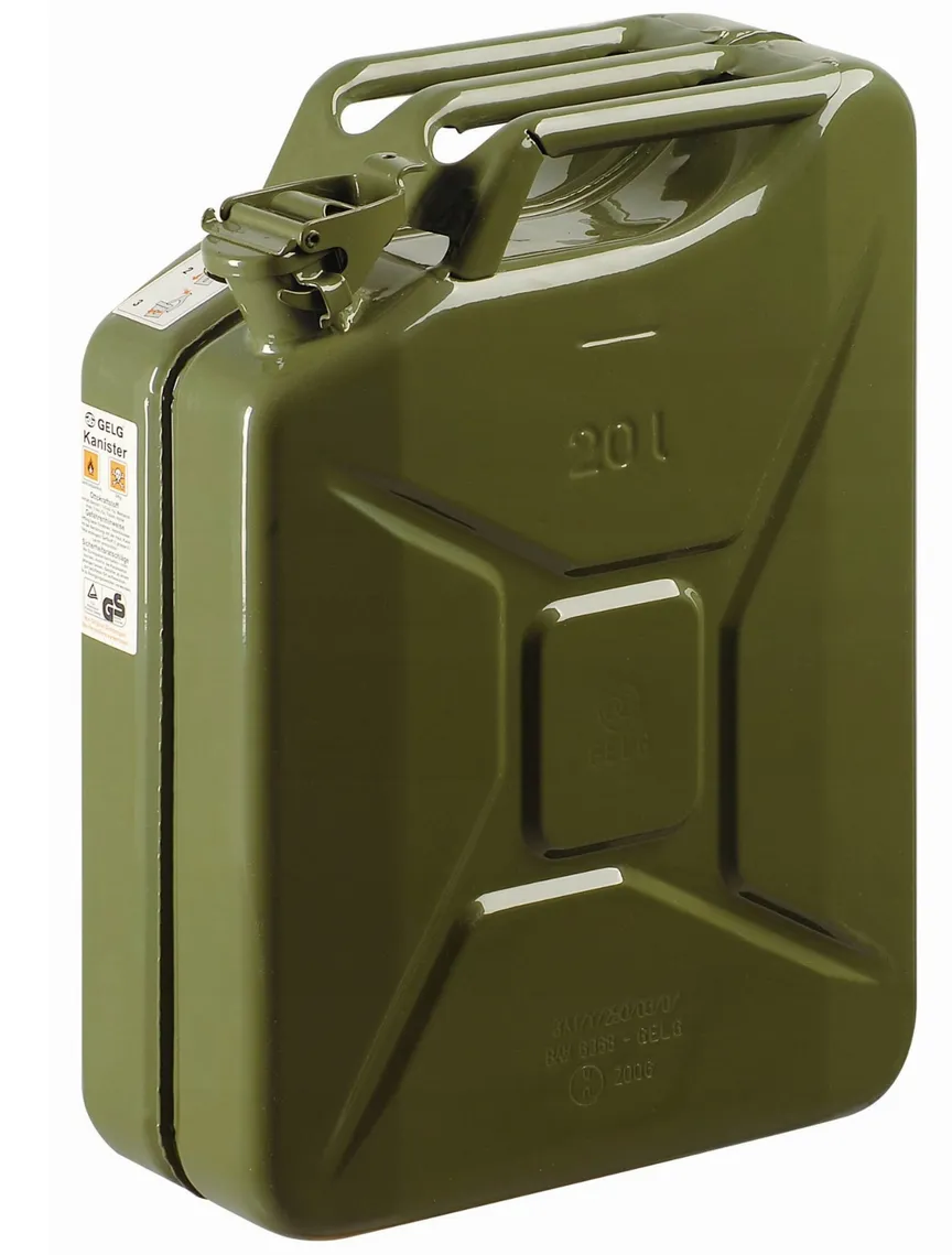 Fuel Can 20L Jerry Can Metal 0.8mm Steel