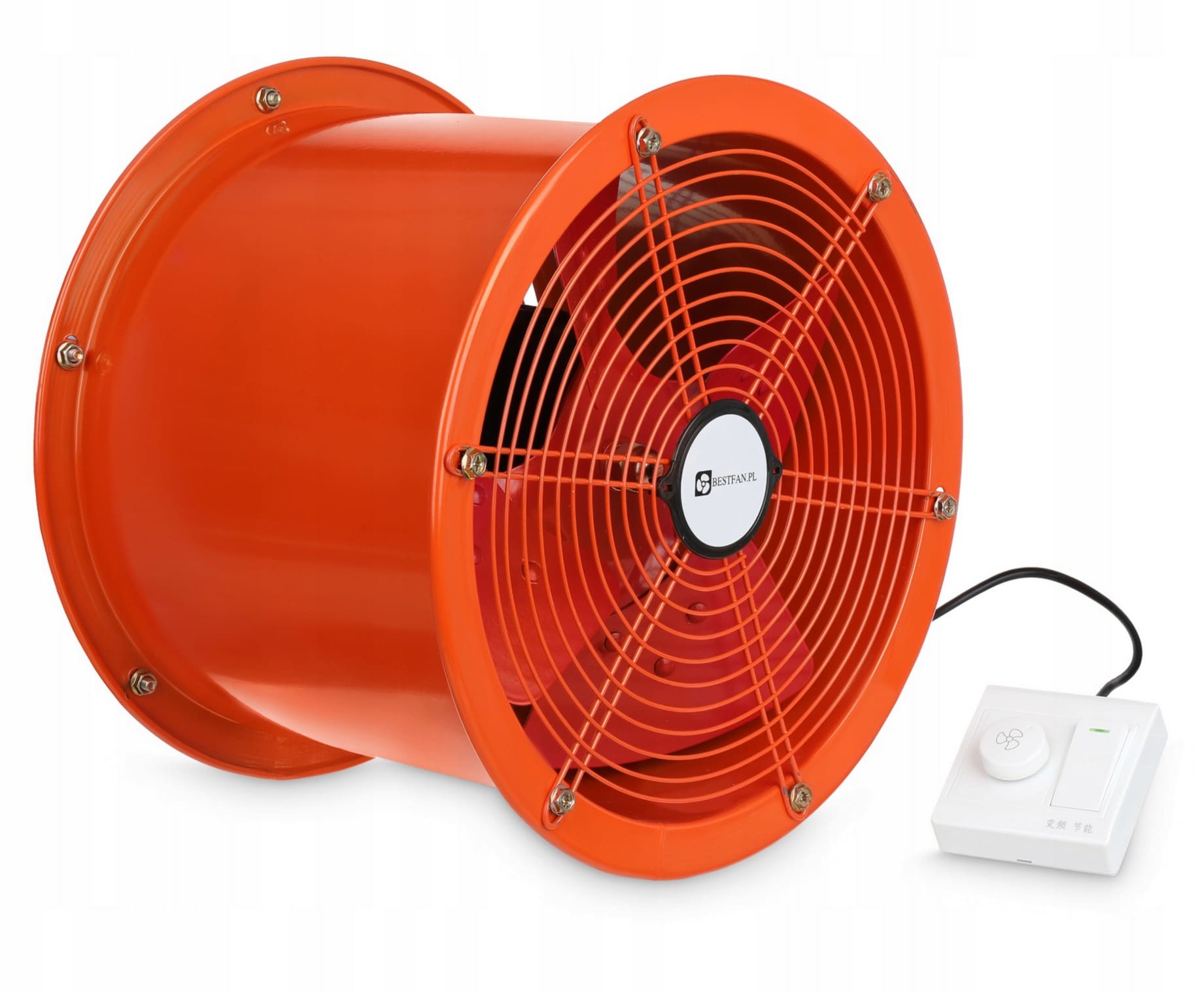 Duct Fan Industrial Axial 300mm BLDC Motor 5000m³/h Stepless Speed Control IP54, Bestfan