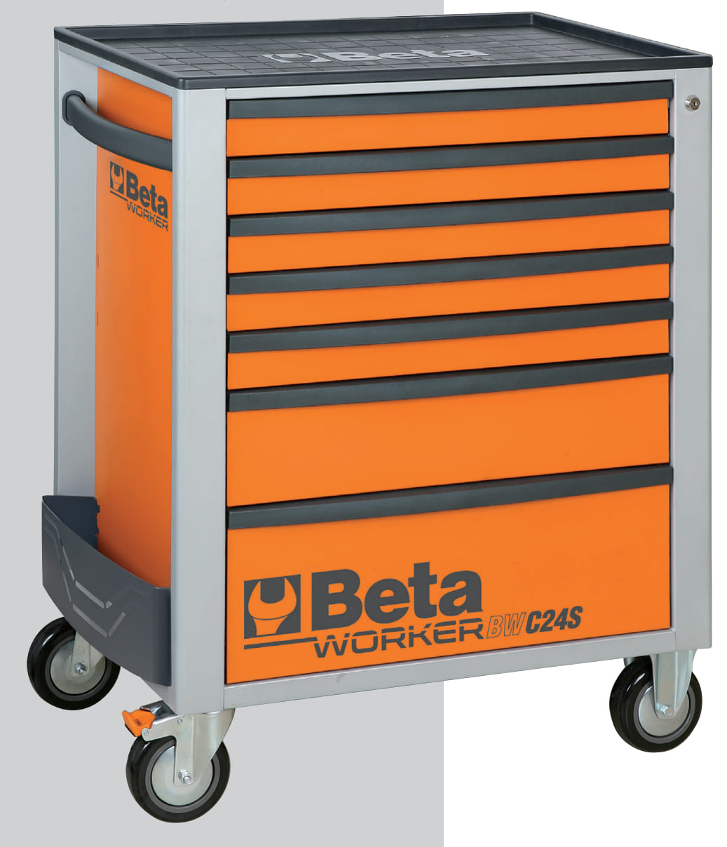 Verktygsvagn 7 Lådor med 189 Verktyg 800kg Centrallås BW 2400S, Beta