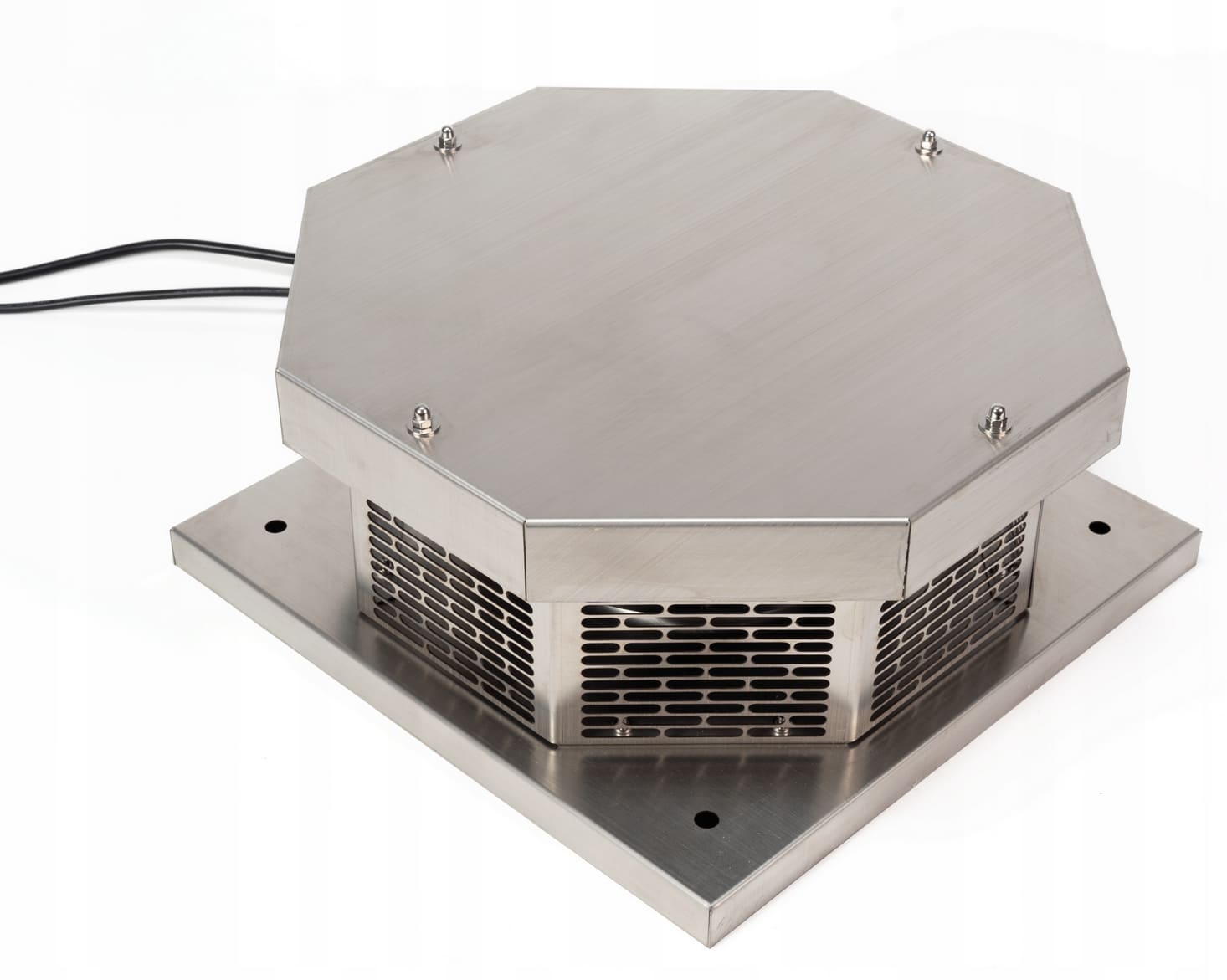 Roof Exhaust Fan Industrial EC Motor Stainless Steel 1345m³/h 124W 225mm REF 225/1400 EC, Eberg