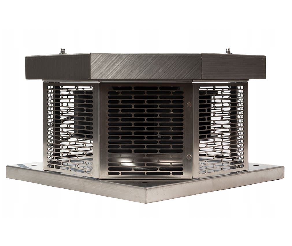 Roof Exhaust Fan Industrial EC Motor Stainless Steel 1345m³/h 124W 225mm REF 225/1400 EC, Eberg