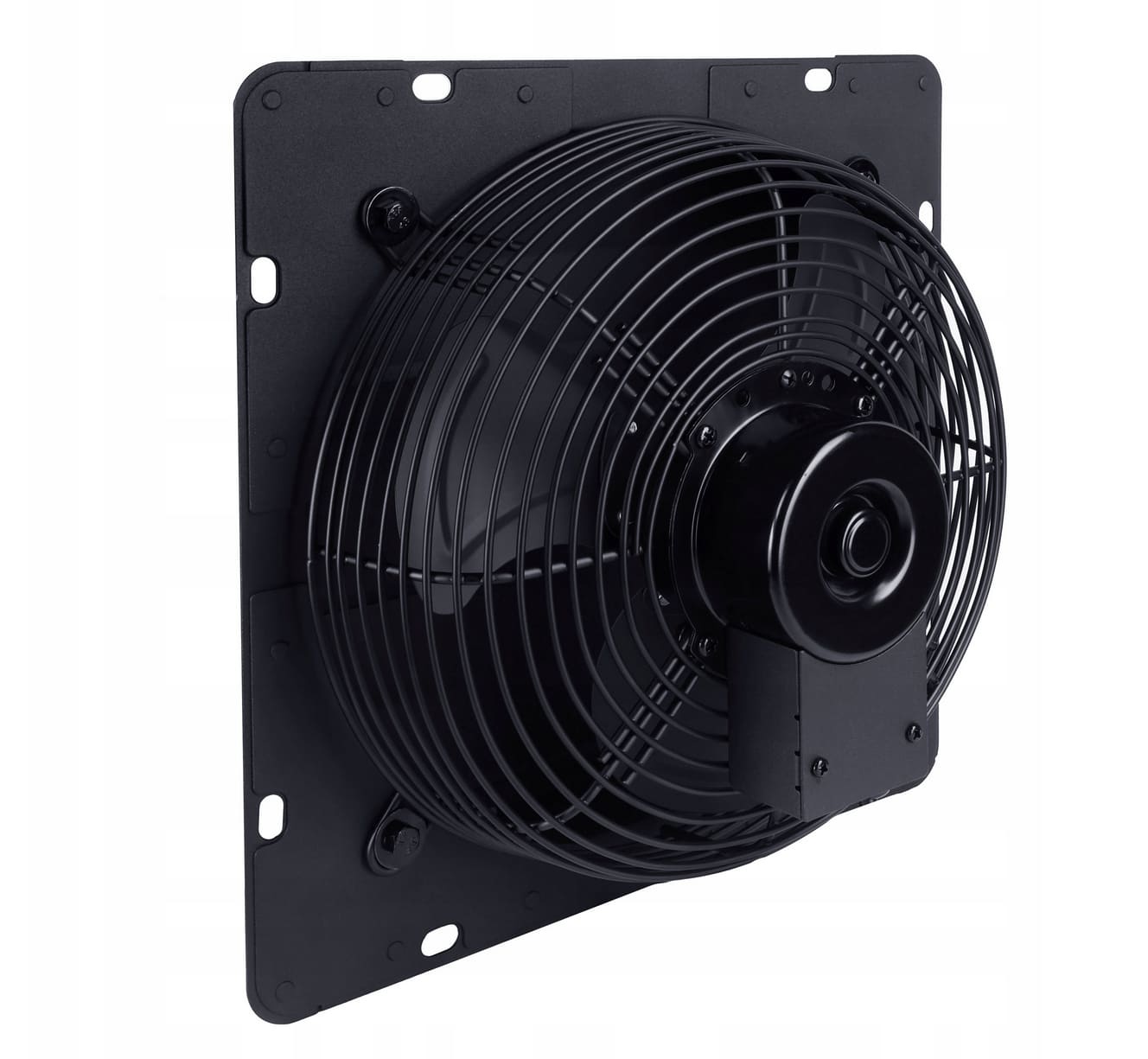 Axial Wall Fan Exhaust 300mm 710m³/h Aluminium with Louvres and Speed Controller, Eberg