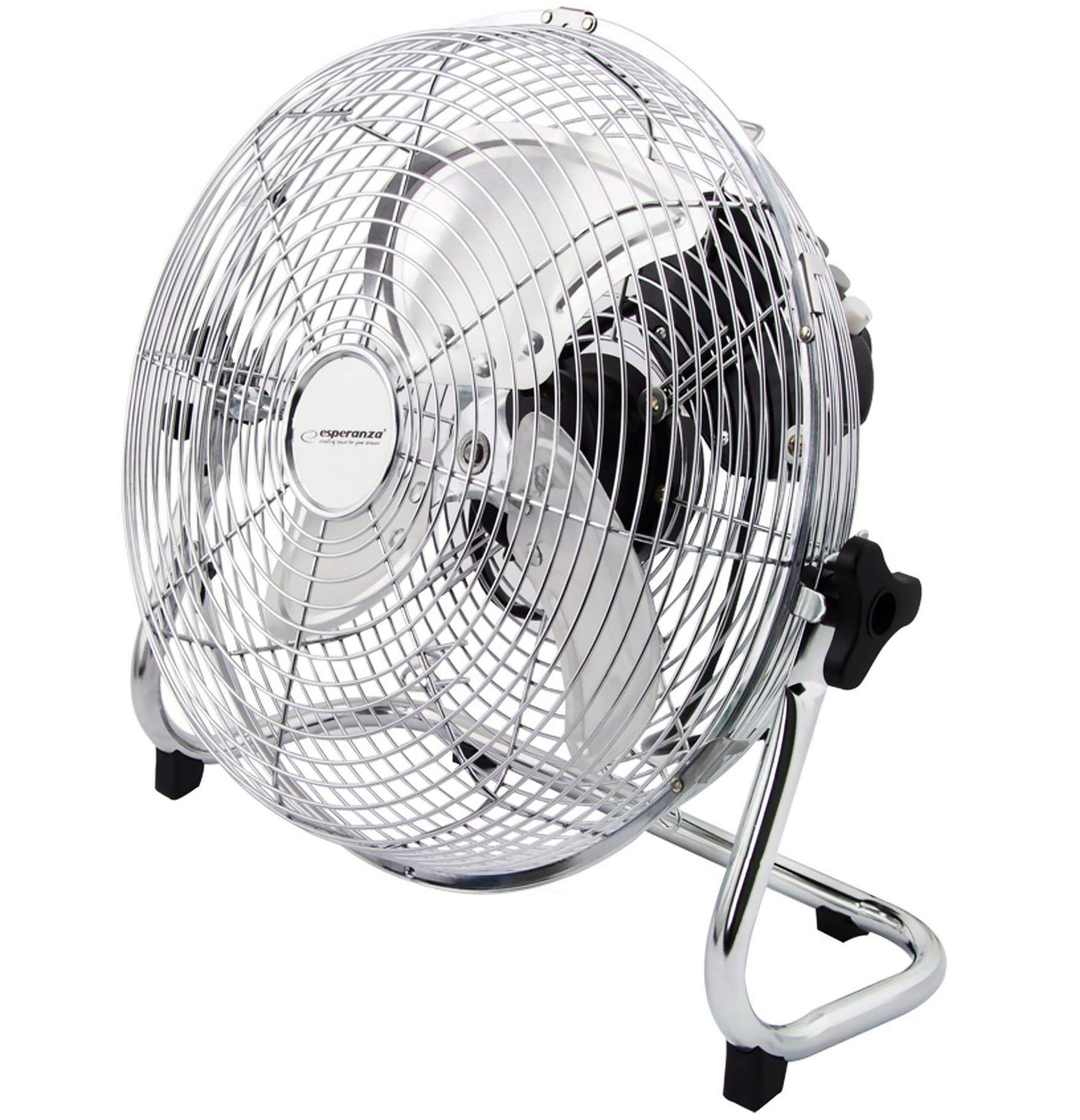 Circulation Fan Floor Standing 50 cm 110 W Chrome Metal 3 Speeds