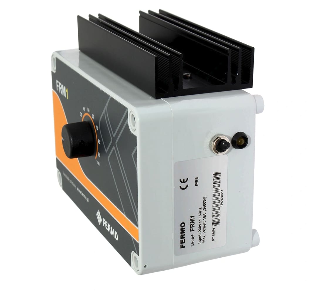 Manual Fan Speed Controller 15A 230V Stepless IP55 with Heat Sink FRM1, Fermo