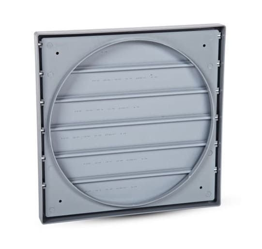 Gravity Louvre Ventilation ABS Plastic 460x460mm Ø400mm UV Resistant GSP 400, Harmann