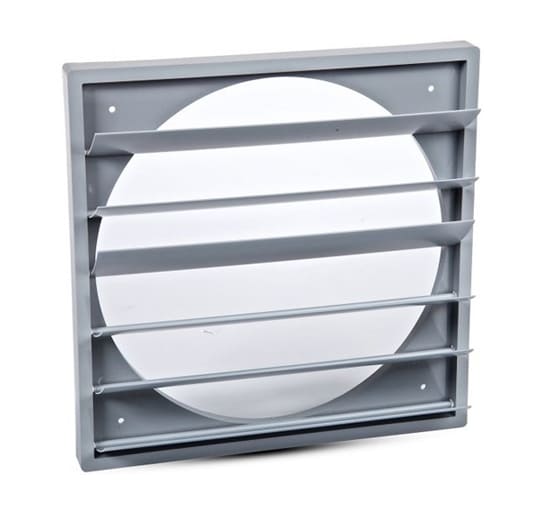 Gravity Louvre Ventilation ABS Plastic 460x460mm Ø400mm UV Resistant GSP 400, Harmann