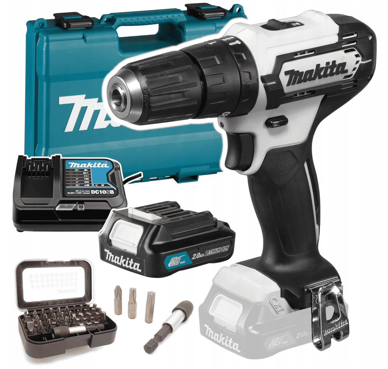 Slagborrskruvdragare 12V CXT 30Nm 2-Växlad LED Vit Limiterad Edition set, MAKITA