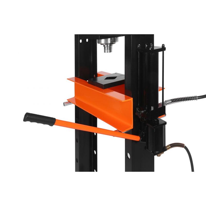 Hydraulisk Verkstadspress 20 Ton Glidande Kolv 8-Nivå Hylla Arbetsdjup 0–950 mm Hydraulpress, Kraft&Dele KD5876
