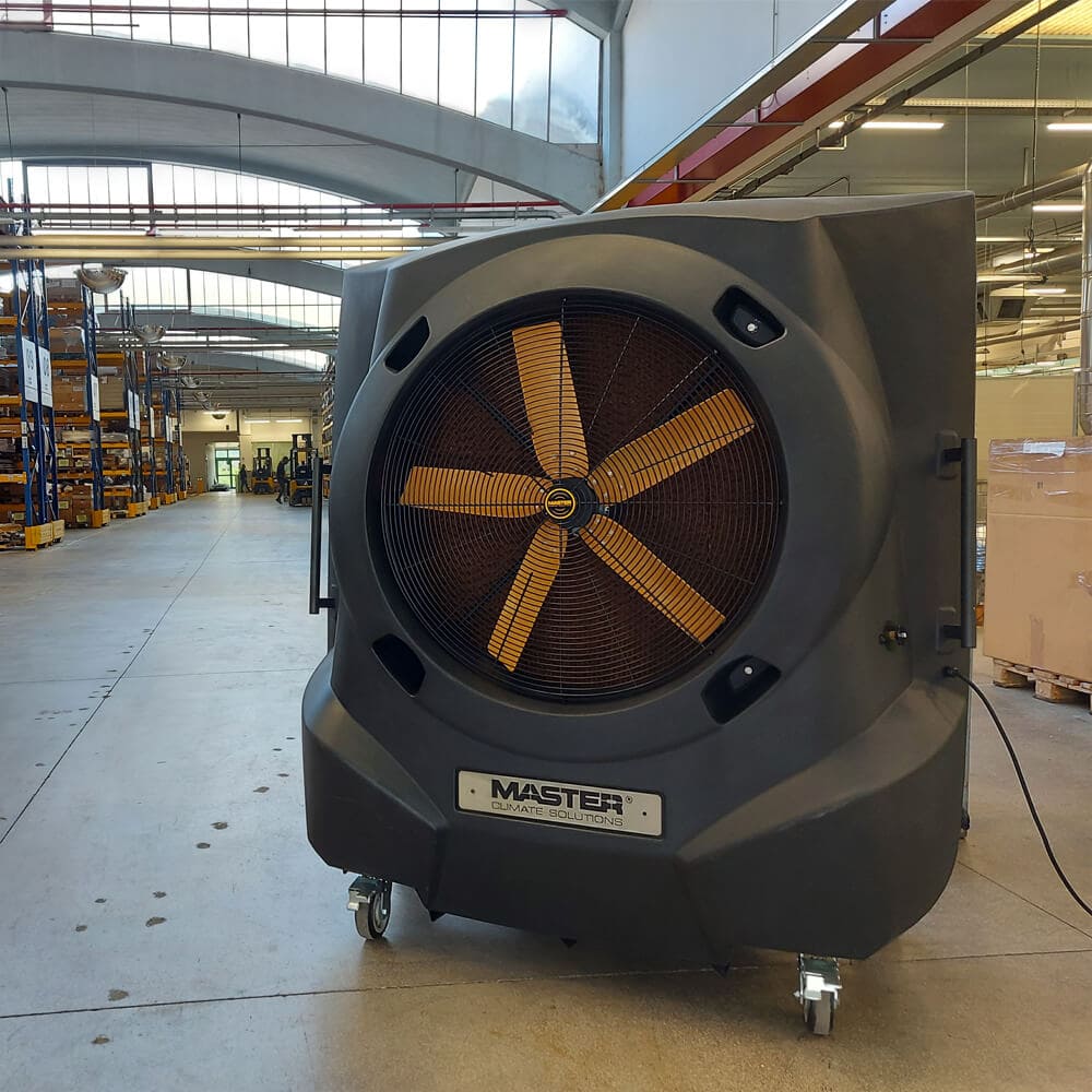 Förångningskylare Industri 30000 m³/h 1050 W 200 l Tank Flyttbar Master