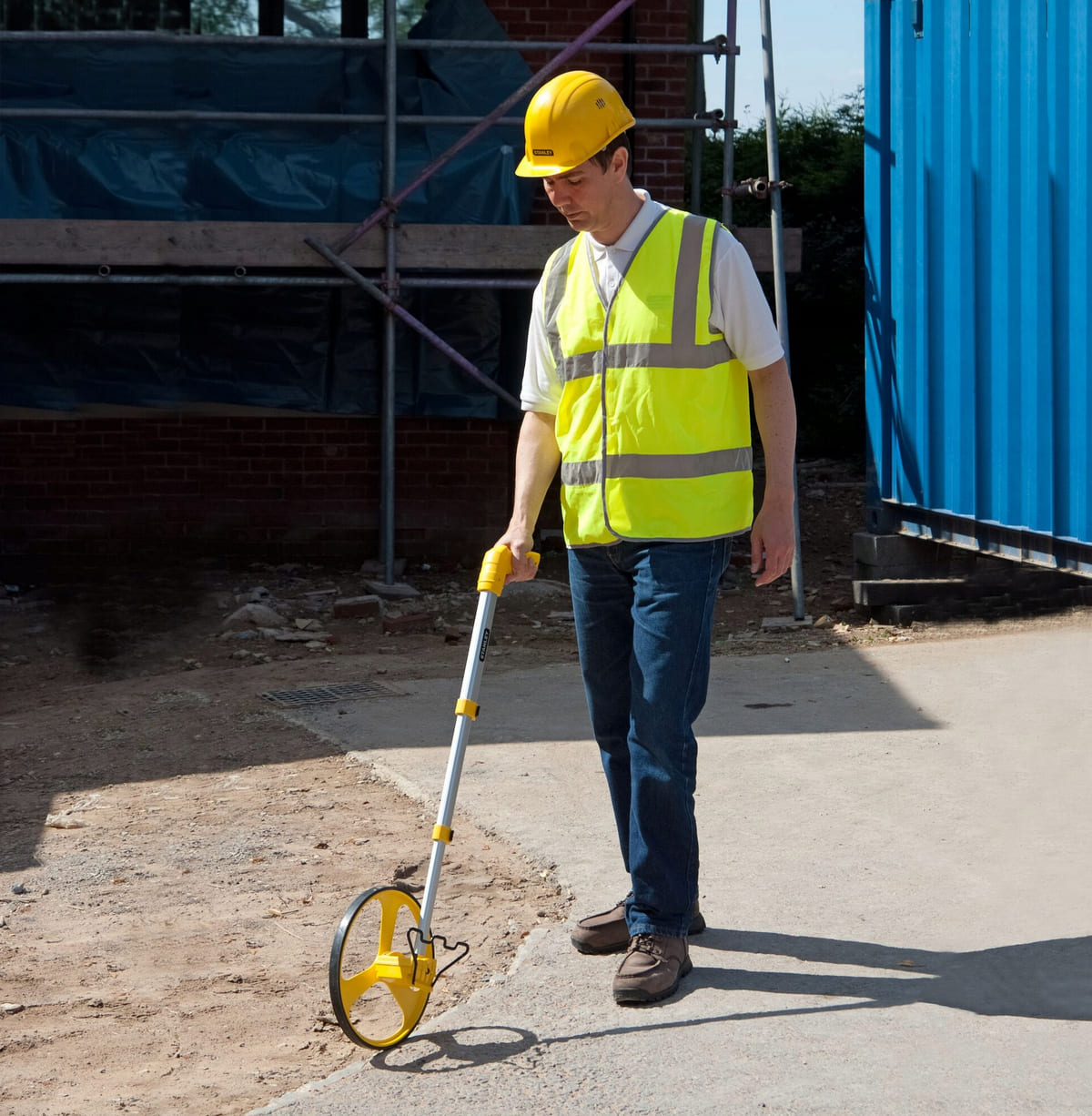 Measuring Wheel Foldable 10000 m Precision ±1% Ø318 mm with Carry Bag MW40M, Stanley